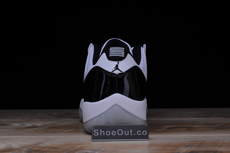 AIR JORDAN 11 RETRO LOW "CONCORD" BLACK/ WHITE mens 528895-153